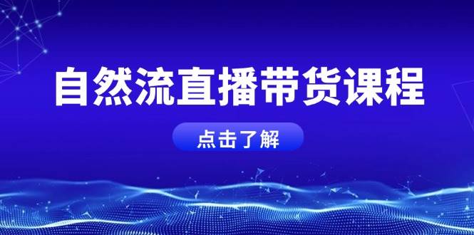 自然流直播带货课程，结合微付费起号，打造运营主播，提升个人能力-test