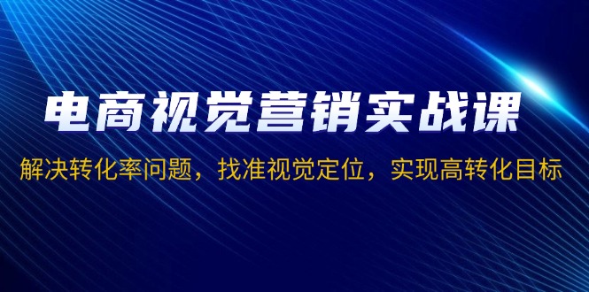 电商视觉营销实战课，解决转化率问题，找准视觉定位，实现高转化目标-test