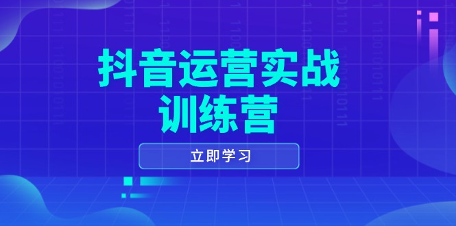 抖音运营实战训练营，0-1打造短视频爆款，涵盖拍摄剪辑、运营推广等全过程-test