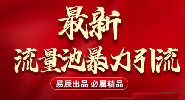 最新“流量池”无门槛暴力引流(全网首发)日引500+-test