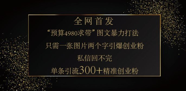 小红书神奇图片引流法，只需一张图，就能单条笔记凭借此方法，轻松引流 300 + 精准创业粉-test