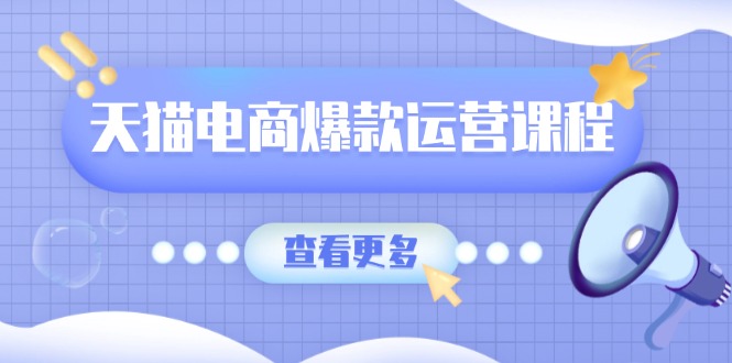 天猫电商爆款运营课程，爆款卖点提炼与流量实操，多套模型全面学习-test