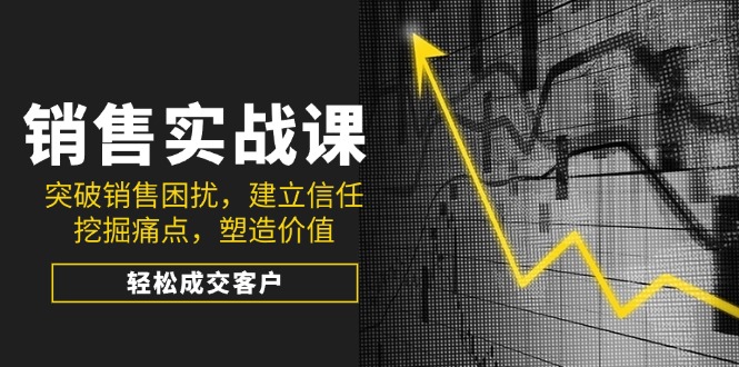 销售实战课，突破销售困扰，建立信任，挖掘痛点，塑造价值，轻松成交客户-test