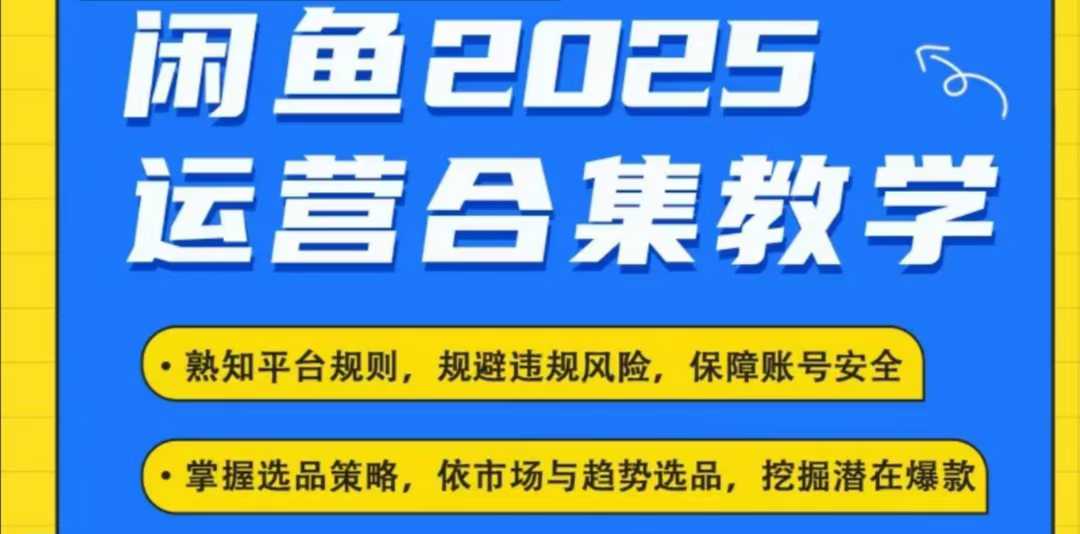 2025闲鱼电商运营全集，2025最新咸鱼玩法-test