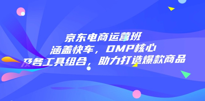京东电商运营班：涵盖快车，DMP核心及各工具组合，助力打造爆款商品-test