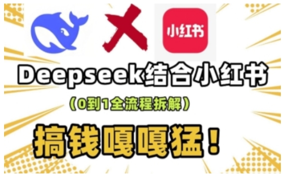 deepseek+小红书打造流量生产线实操课，0到1全流程拆解，搞钱嘎嘎猛-test