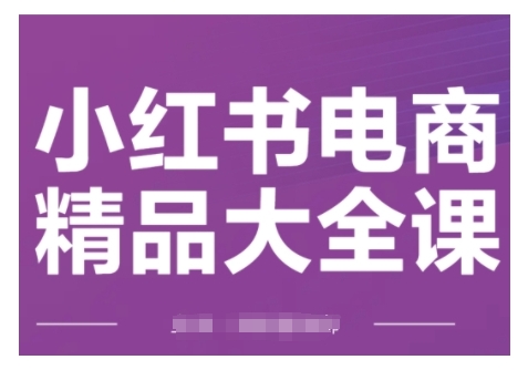 小红书电商精品大全课，快速掌握小红书运营技巧，实现精准引流与爆单目标，轻松玩转小红书电商(更新2月)-test