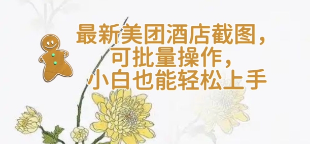 【轻云】最新美团酒店截图，可批量操作，小白也能轻松上手-test