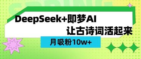 用DeepSeek做AI 古诗词视频，涨粉 10W+(保姆级教程)-test