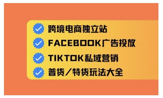跨境电商独立站及全域流量营销，从0基础快速入门并精通跨境电商运营-test