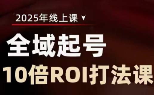 2025全域起号10倍ROI打法课，助你提升直播间的投资回报率-test