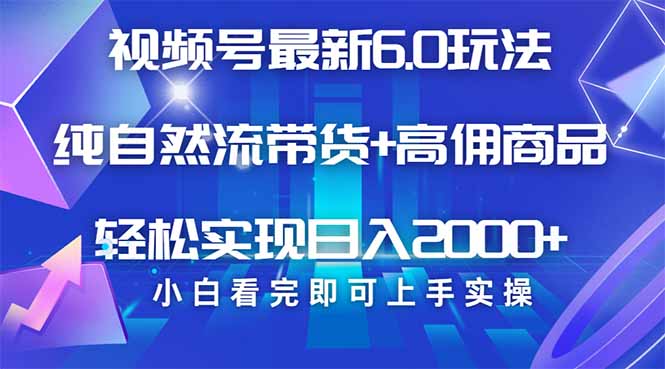 视频号带货最新6.0玩法，作品制作简单，当天起号，复制粘贴，轻松矩阵…-test