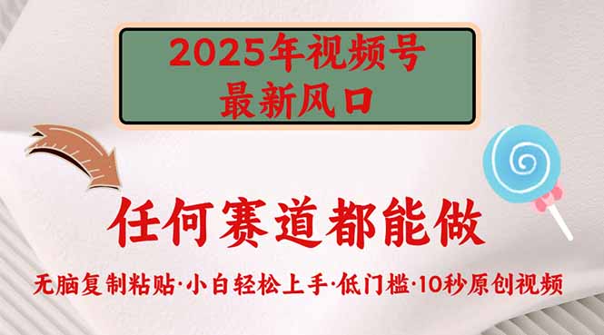 2025年视频号新风口，低门槛只需要无脑执行-test