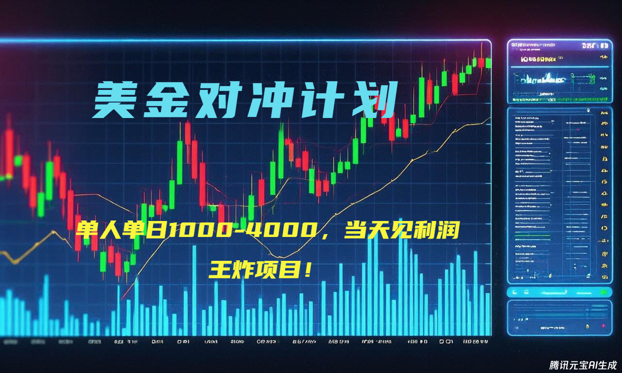 2025年最暴力项目“美金先登计划”最新最强对冲战法，每日实际收益1K-4K-test