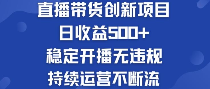 淘宝无人直播带货创新项目：日收益500+  稳定开播无违规  持续运营不断流【揭秘】-test