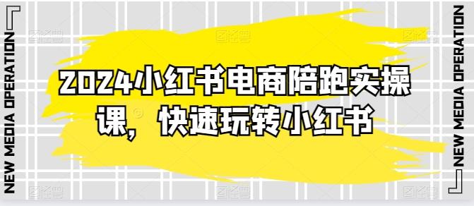 2024小红书电商陪跑实操课，快速玩转小红书，超过20节精细化课程-test