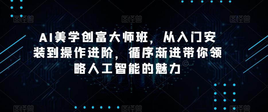 AI美学创富大师班，从入门安装到操作进阶，循序渐进带你领略人工智能的魅力-test