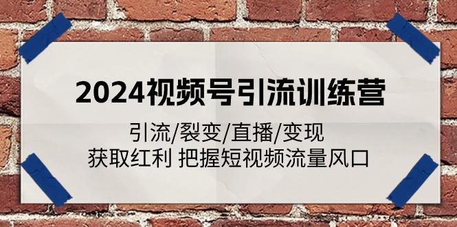 2024视频号引流训练营：引流/裂变/直播/变现 获取红利 把握短视频流量风口-test