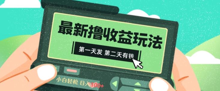 2024最新撸视频收益玩法，第一天发，第二天就有钱-test