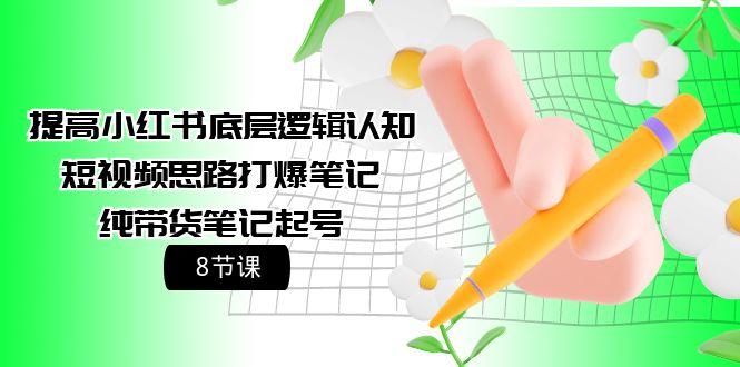 (9840期)提高小红书底层逻辑认知+短视频思路打爆笔记+纯带货笔记起号(8节课)-test