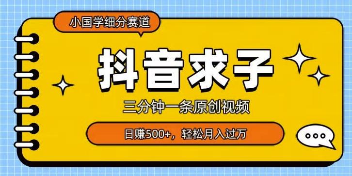 小国学细分赛道，三分钟一条原创视频，日赚500+，可矩阵复制-test