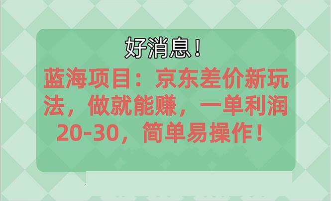 越早知道越能赚到钱的蓝海项目：京东大平台操作，一单利润20-30，简单…-test
