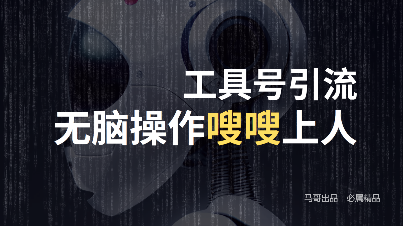 工具号高效引流法，嗖嗖上人，日引1000+，直接搬运，无脑操作-test