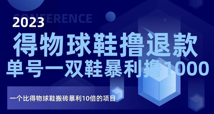 2023得物球鞋撸退款，单号一双鞋暴利撸1000，一个比得物球鞋搬砖暴利10倍的项目【揭秘】-test