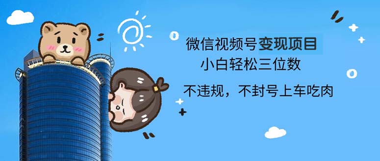 2024最新微信视频号变现项目，小白轻松月入四位数-test
