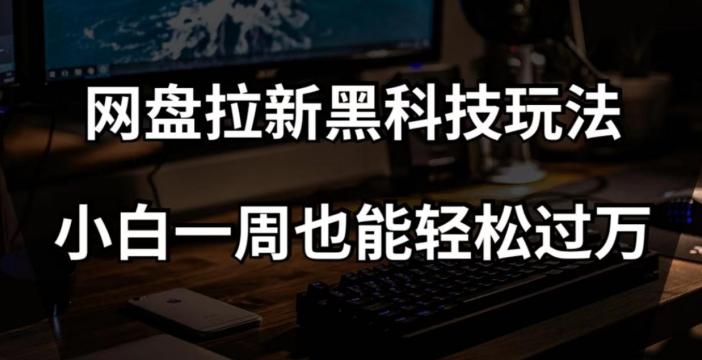 网盘拉新黑科技玩法，小白一周也能轻松过万【全套视频教程+黑科技】【揭秘】-test