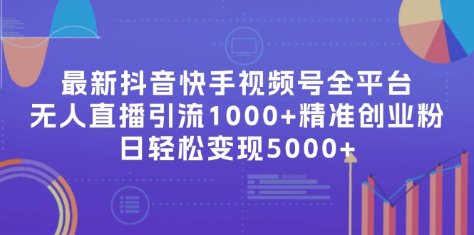 最新抖音快手视频号全平台无人直播引流1000+精准创业粉，日轻松变现5000+-test