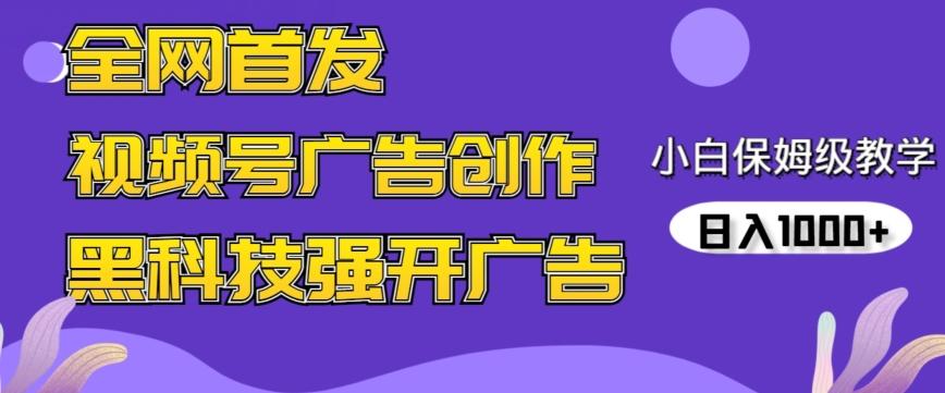 全网首发蝴蝶号广告创作，用AI做视频，黑科技强开广告，小白跟着做，日入1000+【揭秘】-test