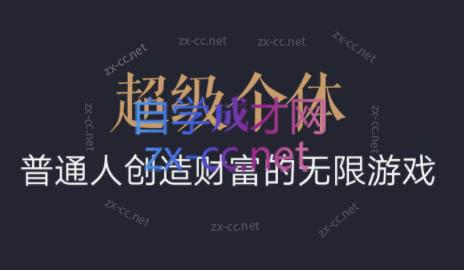 超级个体·普通人创造财富的无限游戏-test