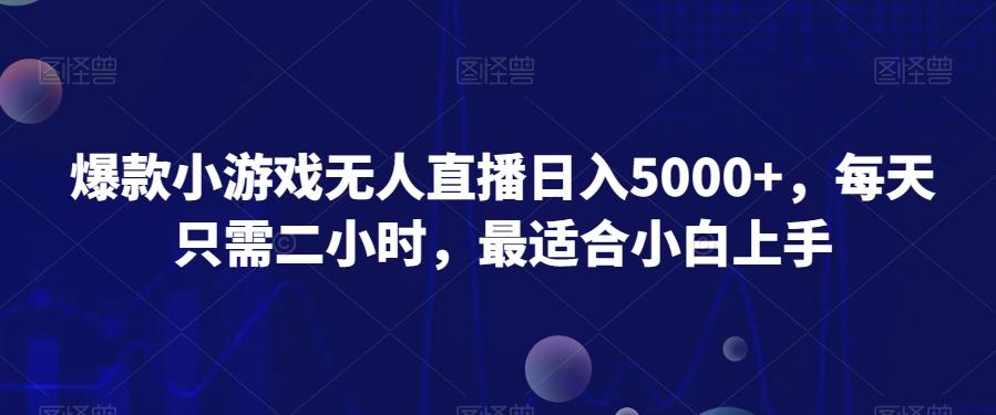 爆款小游戏无人直播日入5000+，每天只需二小时，最适合小白上手-test