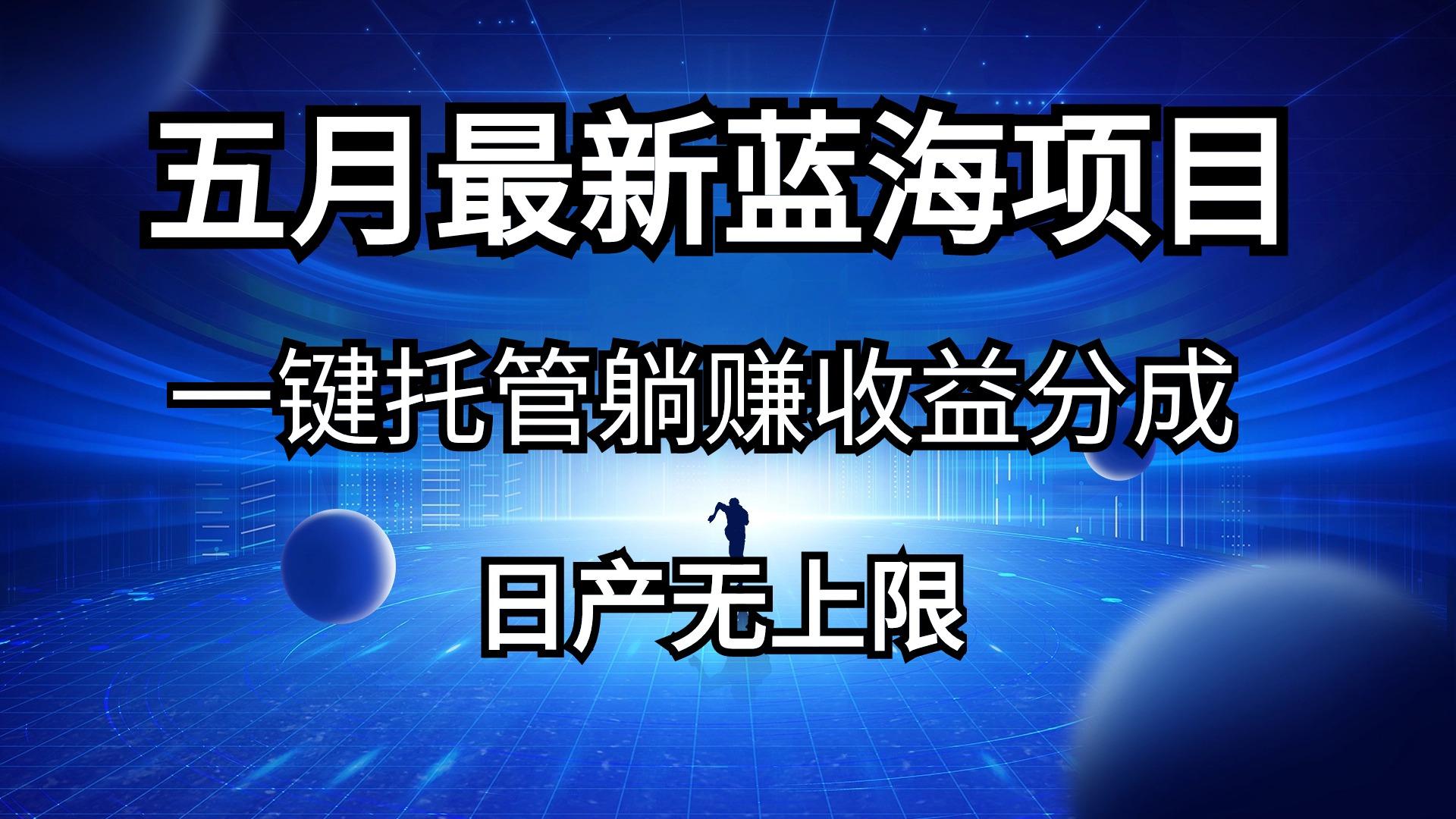 五月刚出最新蓝海项目一键托管 躺赚收益分成 日产无上限-test