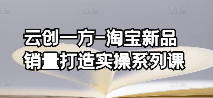 云创一方-淘宝新品销量打造实操系列课，基础销量打造(4课程)+补单渠道分析(4课程)-test