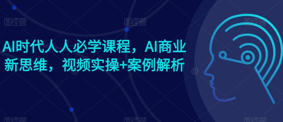 AI时代人人必学课程，AI商业新思维，视频实操+案例解析【赠AI商业爆款案例】-test