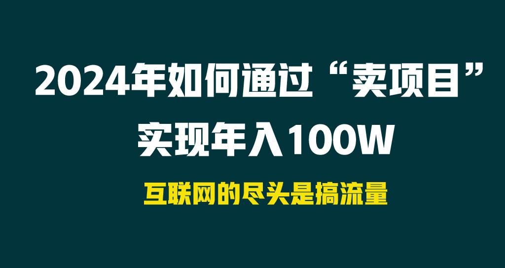 2024年如何通过“卖项目”实现年入100W-test