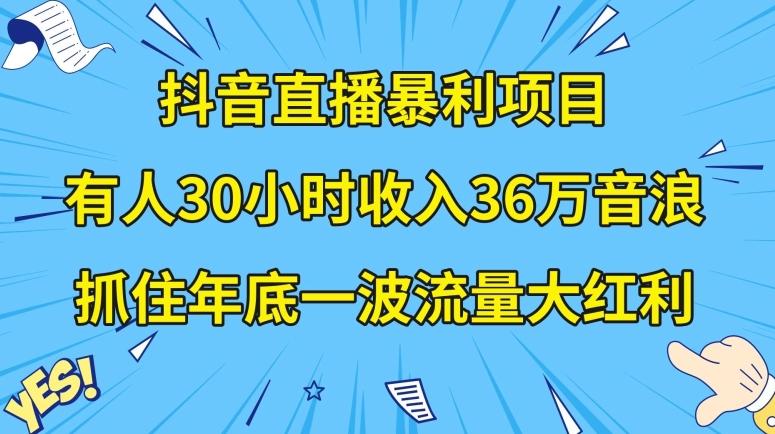 抖音直播暴利项目，有人30小时收入36万音浪，公司宣传片年会视频制作，抓住年底一波流量大红利【揭秘】-test