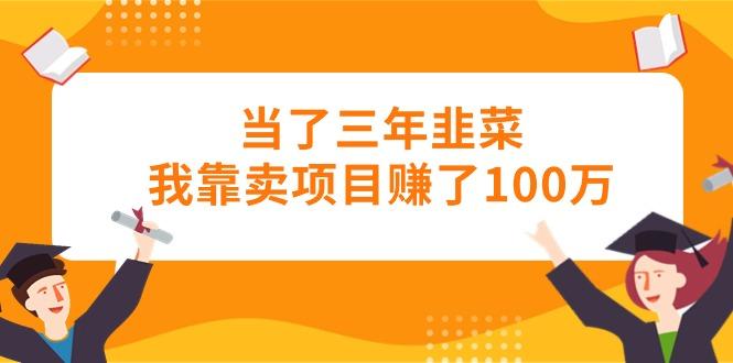 当了三年韭菜我靠卖项目赚了100万-test