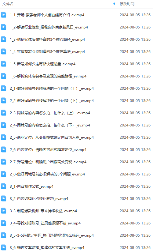 图片[1]-实体店老板获客特训营：认知、定位、文案、矩阵、直播、AI等(72节-test
