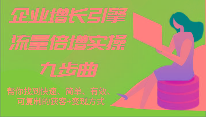企业增长引擎流量倍增实操九步曲，帮你找到快速、简单、有效、可复制的获客+变现方式-test