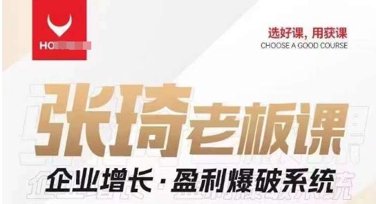 【组合课】张琦张琦老板企业增长·盈利爆破系统（直播专享）-test
