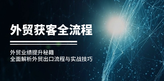外贸获客全流程：外贸业绩提升秘籍：全面解析外贸出口流程与实战技巧-test