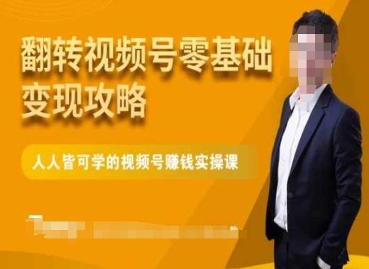 微信视频号零基础变现攻略，人人皆可学的视频号赚钱实操课-test
