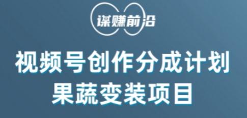 视频号创作分成计划水果蔬菜变装玩法，借助AI变现-test