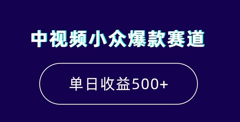 中视频小众爆款赛道，7天涨粉5万+，小白也能无脑操作，轻松月入上万【揭秘】-test