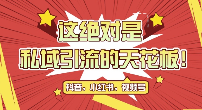 最新首发全平台引流玩法，公域引流私域玩法，轻松获客500+，附引流脚本，克隆截流自热玩法【揭秘】-test