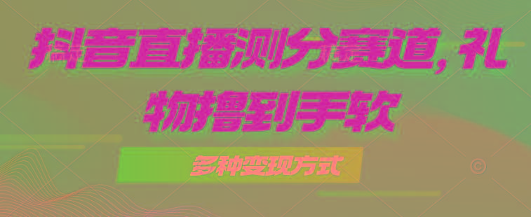 抖音直播测分赛道，多种变现方式，轻松日入1000+-test