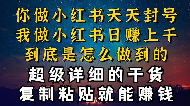 都知道小红书能引流私域变现，可为什么我能一天引流几十人变现上千，但你却频频封号违规被限流【揭秘】-test